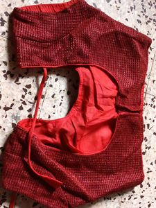 Maroon Shimmer Blouse