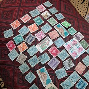 85+ vintage Republic of India stamps