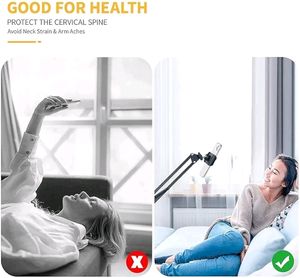 Long Arm Phone Stand 360° Flexible