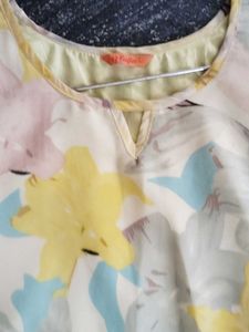 Korean Floral One piece Midi Dress for party