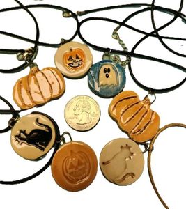 Handmade Halloween Pendants Necklace Set