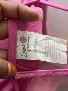Branded Pink Lace Trim Camisole Slip