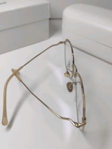Stylish Gold Frame Eyeglasses