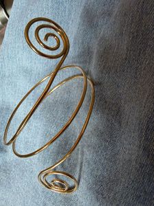 Unique Gold Arm Cuff spiral