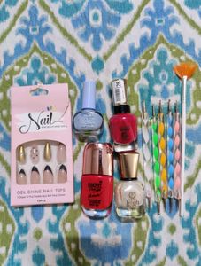 Nail Polish & Tips Set