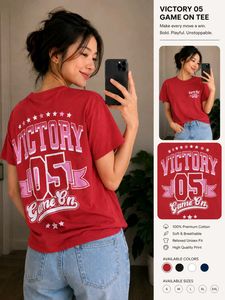Red Back Print T-Shirt