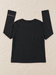 🖤Black Glitchez Long-Sleeve T-Shirt🩶
