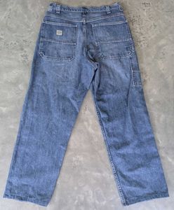 🇺🇸Lee's men's blue barrel fit jeans thick matter