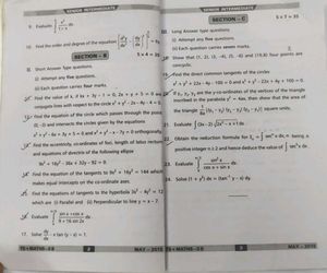 Mathematics IIB - Intermediate Textbook Test pa