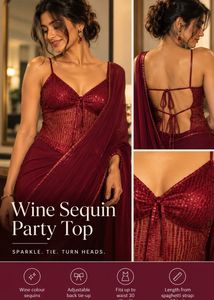 Sheer Lace sequins Camisole Top