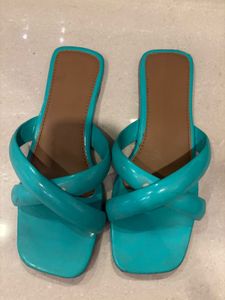 Sea Green Colour Slipper