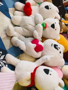 Adorable White Teddy Bears Lot