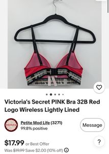 NEW Victoria's Secret PINK Padded Bra