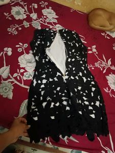 Chic Black Floral Lace Sleeveless Dress
