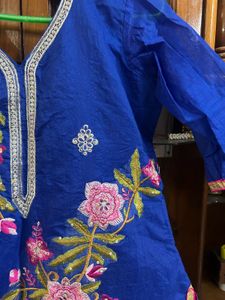 Suit With Plazo And Dupatta