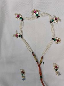 Elegant Pearl Necklace &amp; Earring Set