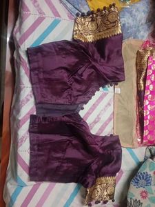 Elegant Purple Banarasi Silk Saree
