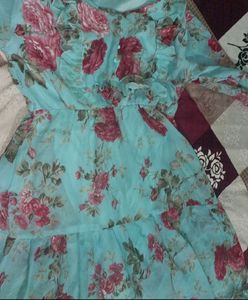 Layer Frock with  Heartshape Lipstick Free