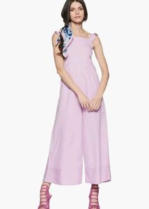 Lavender Jumpsuit with Tie Straps