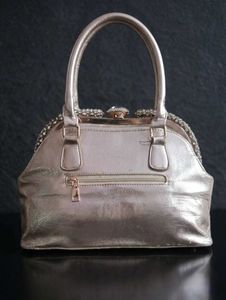 ✨Elegant Champagne Gold Crystal Party Handbag✨