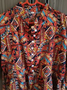 Patterned Casual Dress