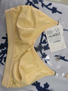 Comfortable Light Yellow Bra
