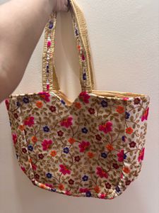 Embroidered Tote Bag
