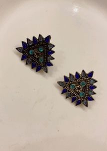 Boho Tribal Triangle Earrings l Last pair