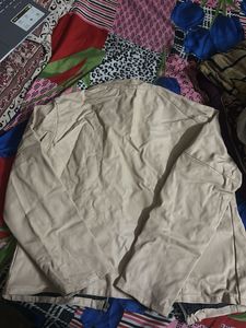 Stylish Beige Moto Jacket