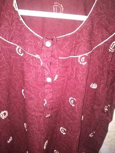 Maroon Designing Gown