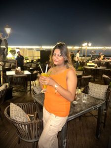 Orange Tank Top for Women