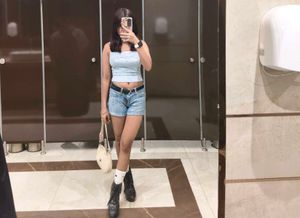 Denim shorts