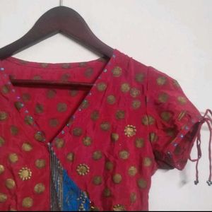 Pure Crape Complete Kurta Salwar Set