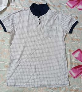Men's Checked Polo T-Shirt