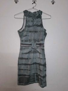 Unique Tie-Dye Halter Neck Dress