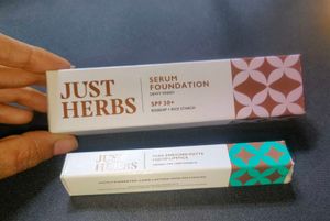 Just Herbs Serum Foundation & Liquid Lipstick