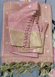 Pink  Saree with Blouse