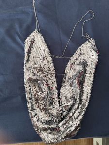 Sparkly Sequin Halter Top