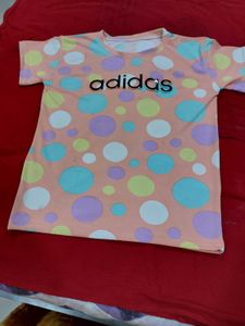 Adidas Pastel Polka Dot T-Shirt
