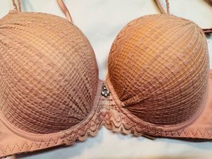 Peach Lace Bra