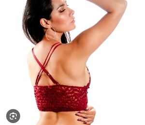Red Floral Lace Bralette