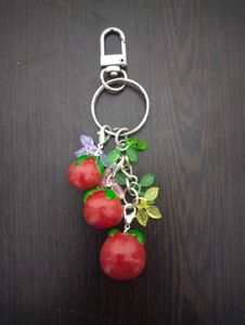 Cute Cherry Tomato Keychain