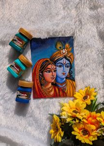 Handmade Radha Krishna Painting