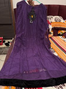 Embellished Purple  3 piece