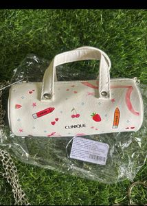 Clinique Mini Duffle  Bag With Chain