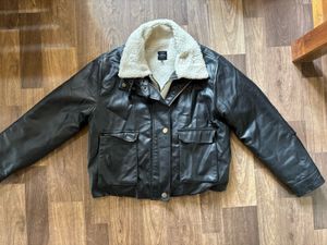 Tokyo Talkies Women Black Crop Leather Jacket