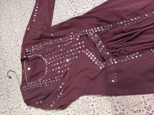 beautiful 3 piece dress with shrug and real mirror