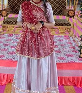 light pink chaniya choli