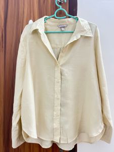 Elegant Cream Button-Up Shirt