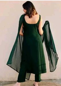Elegant Green Kurta Set with Dupatta